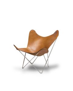 saddle leather butterfly chair
