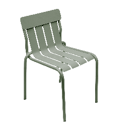Stripe chair with armrests